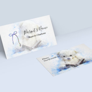 Learn To Read Teddy Bear Business Card