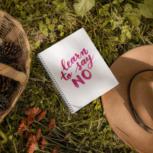 Learn to say no - pink planner