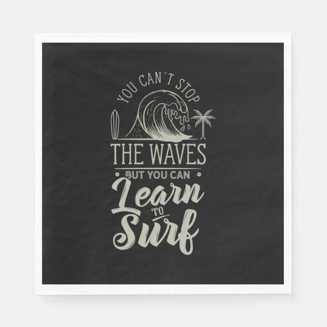 Learn To Surf Napkin (Front)