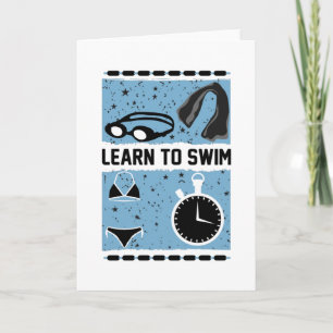 Learn to Swim with This Lovely design Card