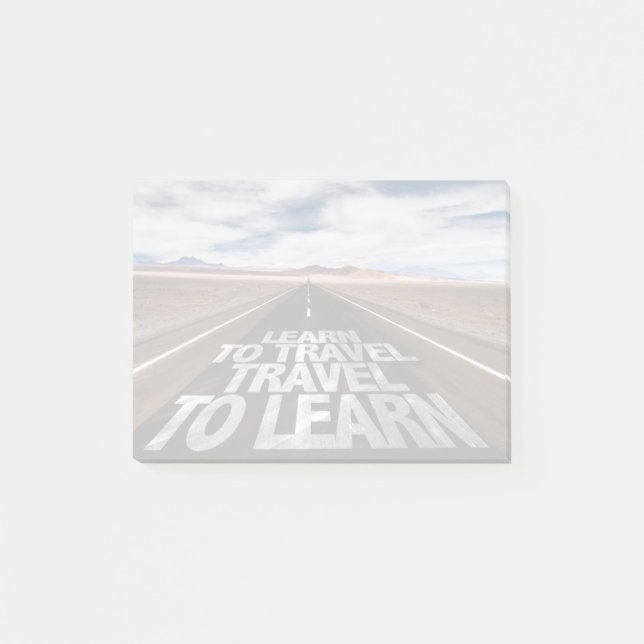 Learn To Travel Travel To Learn Post-it Notes (Front)