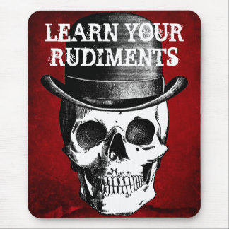 LEARN YOUR RUDIMENTS DRUMMER MOUSE MAT