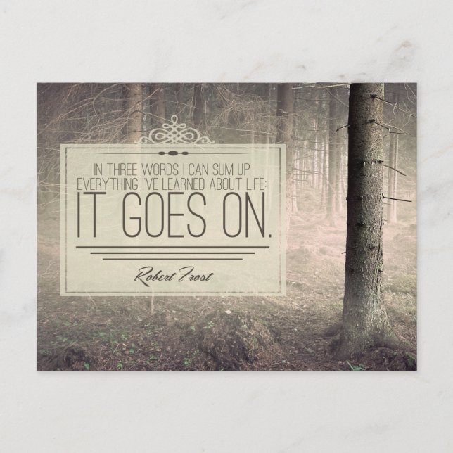 Learned About Life Postcard (Front)