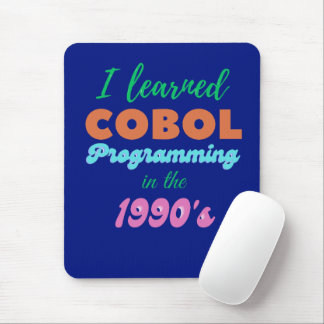 Learned Cobol Programming Language in the 90s Mouse Mat