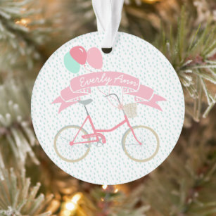 Learned to ride my bicycle Lost the training wheel Ornament