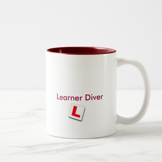 LEARNER DIVE - Customised Two-Tone Coffee Mug (Right)