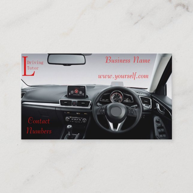 Learner Driver business card (Front)