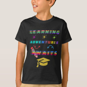 Learning Adventure Awaits, first School Day T-Shirt