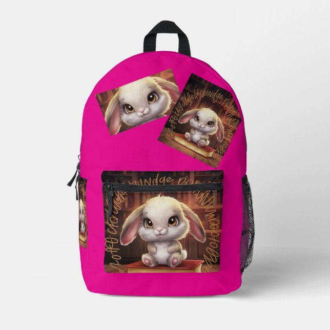 Learning bunny Cut Sew Backpack (Front)