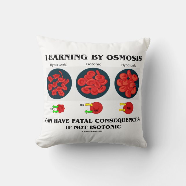 Learning By Osmosis Can Have Fatal Consequences Cushion (Front)