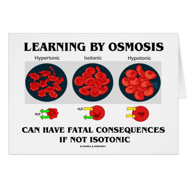 Learning By Osmosis Fatal Consequences (Biology) (Front Horizontal)