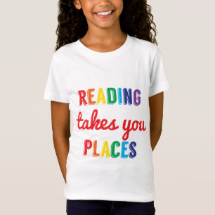 Learning Candy Reading Takes You Places Motivation T-Shirt