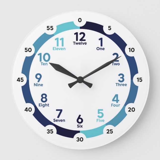 Learning Clock - Midnight Blue (Front)