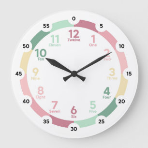 Learning Clock - Soft Pastel