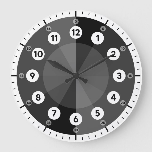 Learning Clock - Telling Time - Midnight Black (Front)