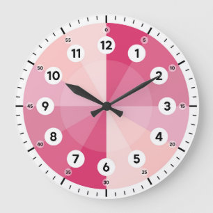 Learning Clock - Telling Time  - Pink Hues