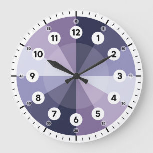 Learning Clock - Telling Time - Purple Hues