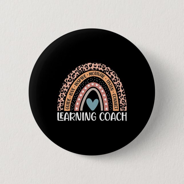 Learning Coach 100th Day Of School Learning Teache 6 Cm Round Badge (Front)