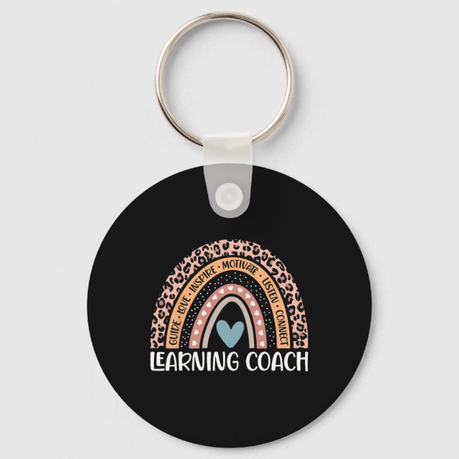 Learning Coach 100th Day Of School Learning Teache Key Ring (Front)