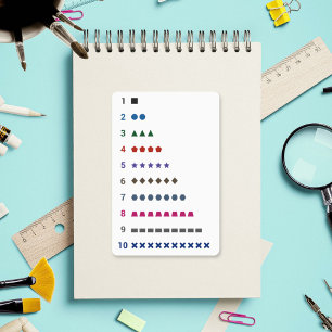 Learning Count to 10 with geometric shapes Sticker