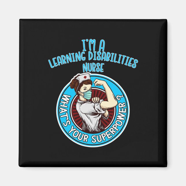 Learning Disabilities Nurse  For Women Nursing App Magnet (Front)