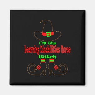 Learning Disabilities Nurse Halloween Witch Nursi Magnet