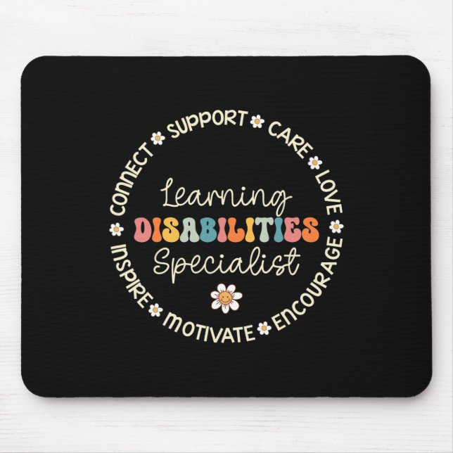 Learning Disabilities Specialist Appreciation Back Mouse Mat (Front)