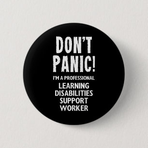 Learning Disabilities Support Worker 6 Cm Round Badge