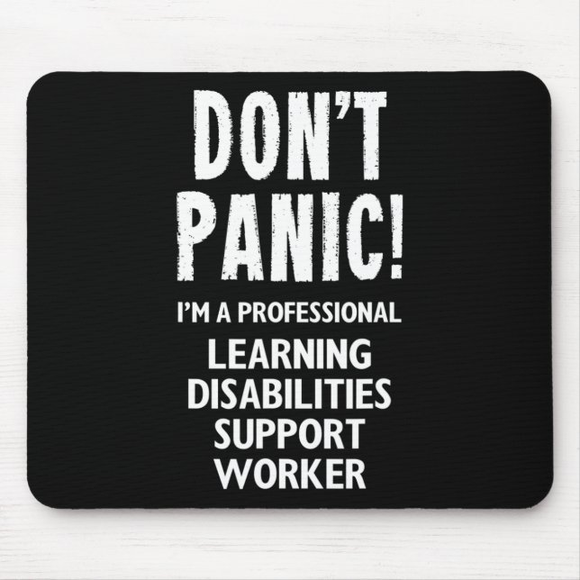 Learning Disabilities Support Worker  Mouse Mat (Front)
