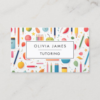 Learning Education Tutoring and Teaching Business Card