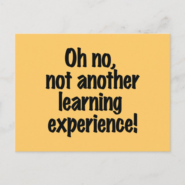 Learning Experience Postcard (Front)
