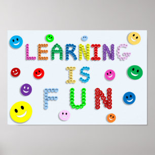 Learning is fun poster