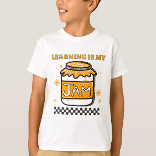 Learning Is My Jam Teacher Student Book Lover Back T-Shirt