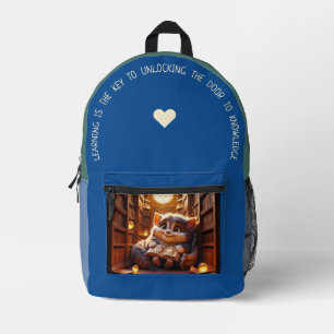 Learning is the Key… Printed Backpack