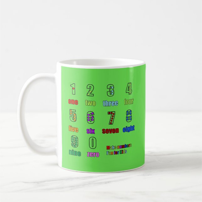 LEARNING NUMBERS FUNTIME COFFEE MUG (Left)