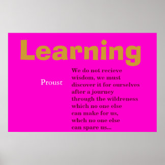 Learning Poster