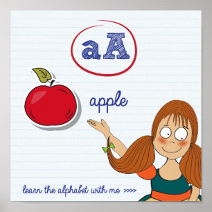 Learning The Alphabet Poster