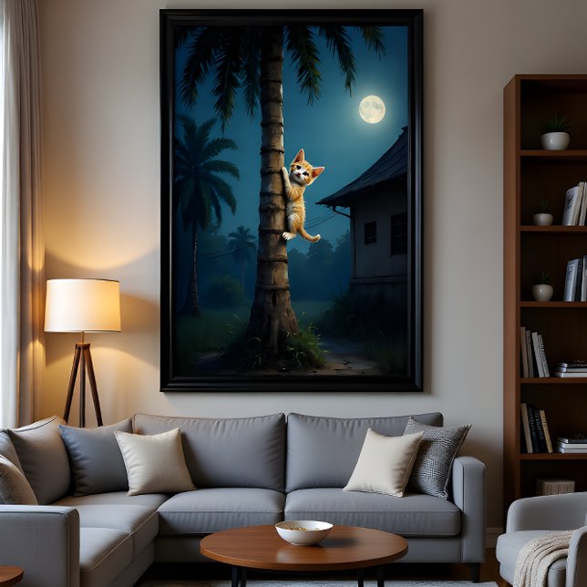 Learning to Climb – Cute Cat Moment Poster (Creator Uploaded)