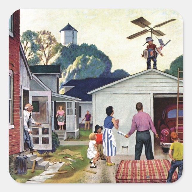 Learning to Fly Square Sticker (Front)