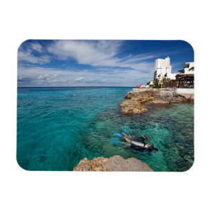 Learning To Scuba Dive, Cozumel Mexico Magnet