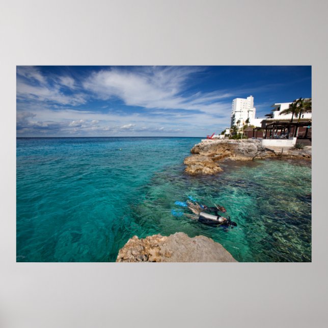 Learning To Scuba Dive, Cozumel Mexico Poster (Front)