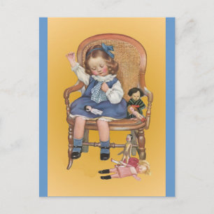 Learning To Sew Postcard