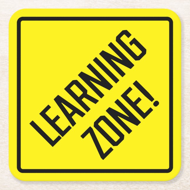 Learning Zone! Paper Coaster (Front)