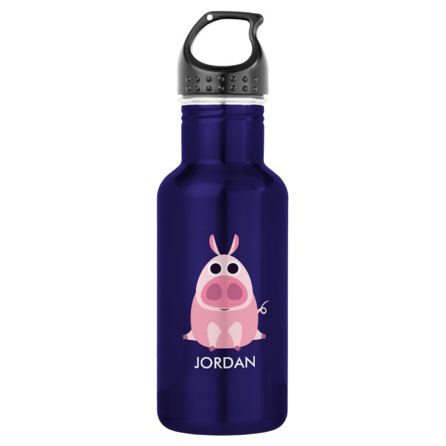 Leary the Pig 532 Ml Water Bottle (Front)
