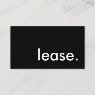 lease. business card