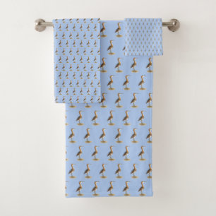 Least Bittern (Ixobrychus exilis) New York Birds Bath Towel Set