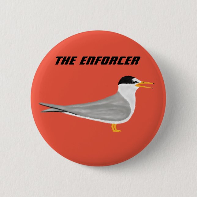 Least Tern Enforcer Personality 6 Cm Round Badge (Front)