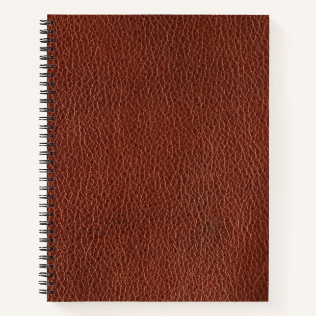 Leather 8.5" x 11" Spiral Notebook (Front)