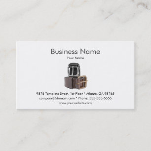 Leather Accessories Business Card Template