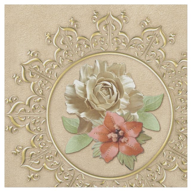 Leather and Suede carvings  Fabric (Close Up)